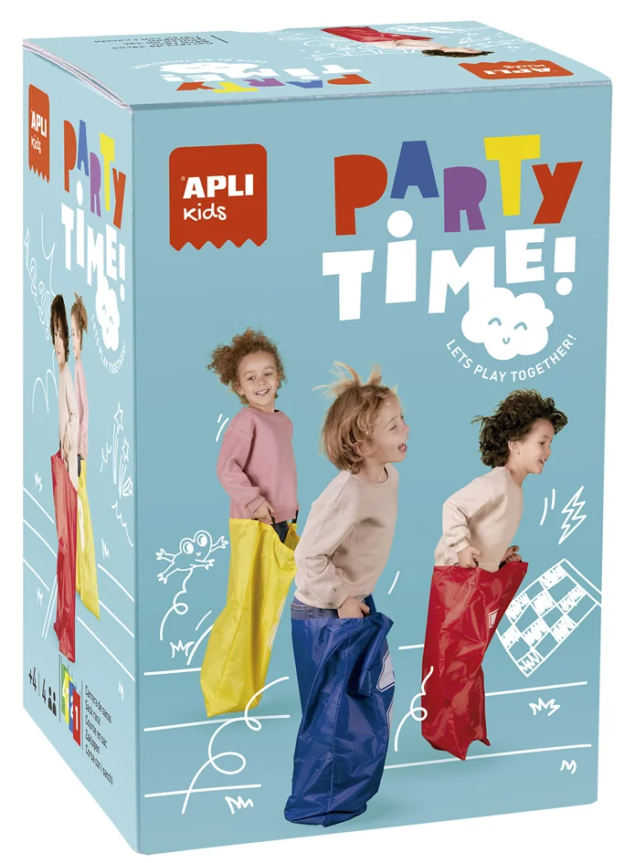 APLI Kids Jeu de la course en sac PARTY TIME