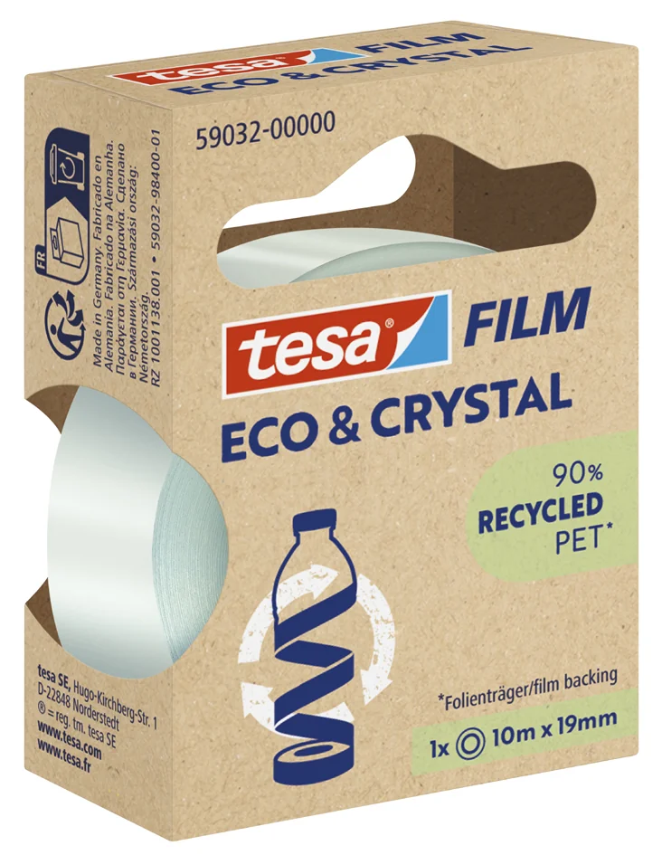 tesa Film ruban adhésif ECO & CRYSTAL, 19 mm x 10 m