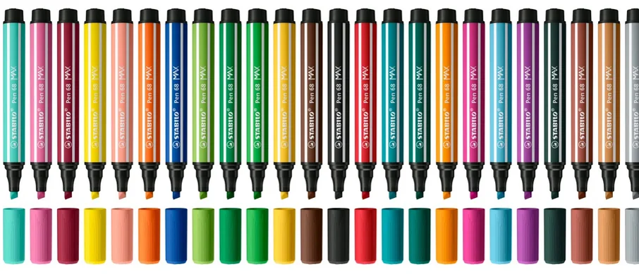 STABILO Feutre Pen 68 MAX, abricot Grand Paris Fournitures STABILO Feutre Pen 68 MAX, abricot – Image 2