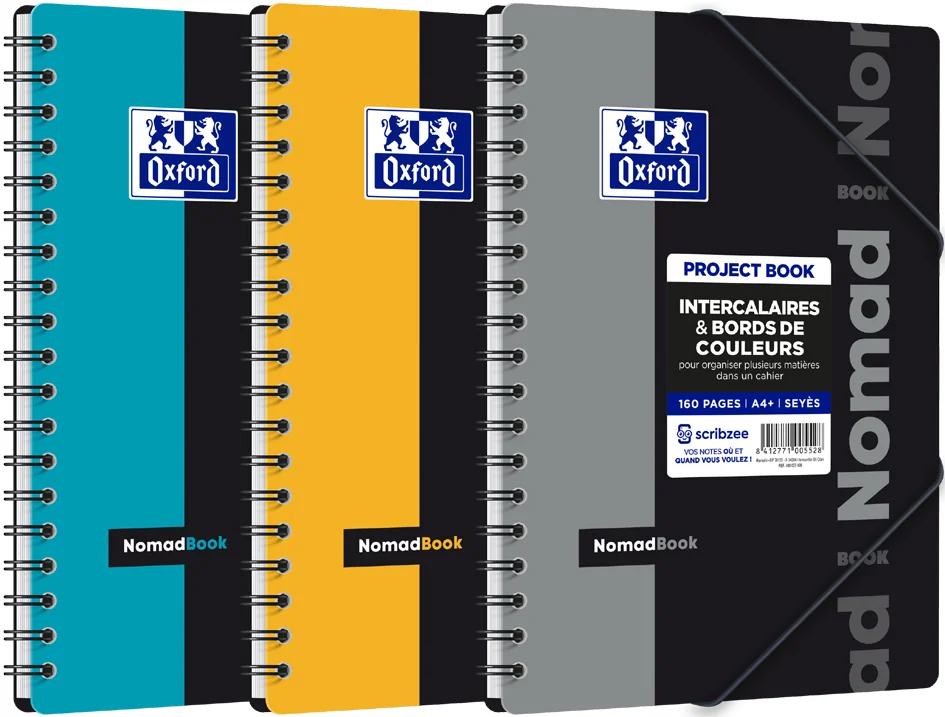 Oxford Etudiants Cahier 'NOMADBOOK', B5, quadrillé 5x5 Grand Paris Fournitures Oxford Etudiants Cahier 'NOMADBOOK', B5, quadrillé 5x5 – Image 4
