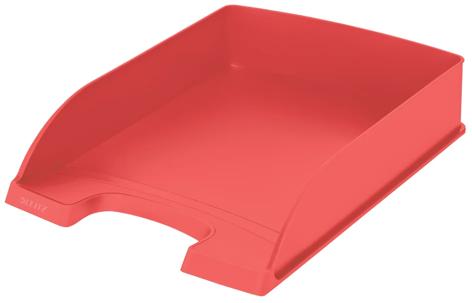 LEITZ Corbeille à courrier Recycle, A4, polystyrène, rouge