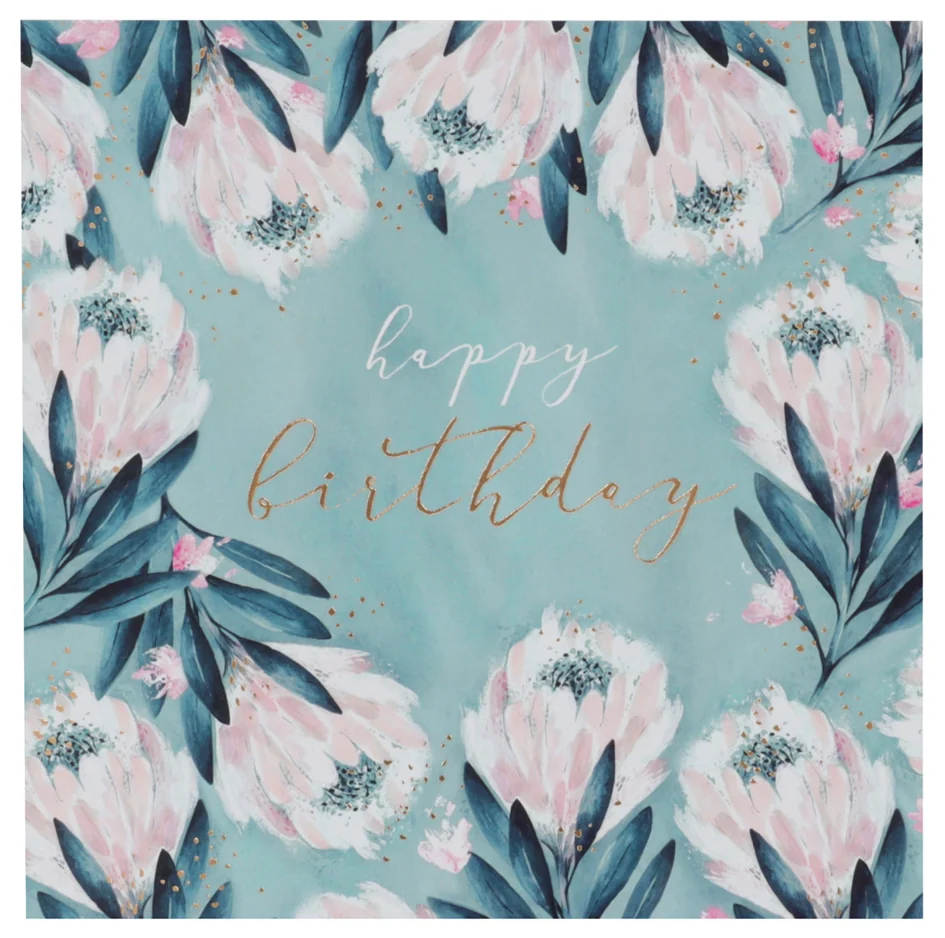 SUSY CARD Carte d'anniversaire 'Swan lake feathers'