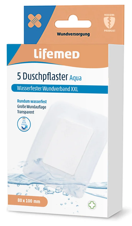 Lifemed Pansement de douche 'Aqua XXL', transparent