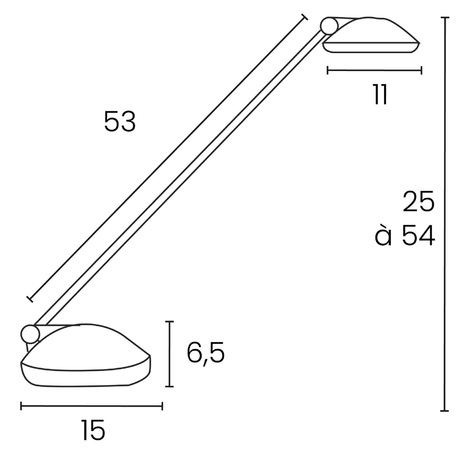UNILUX Lampe LED de bureau JOKERLED OCEANIS, bleu/noir Grand Paris Fournitures UNILUX Lampe LED de bureau JOKERLED OCEANIS, bleu/noir – Image 4
