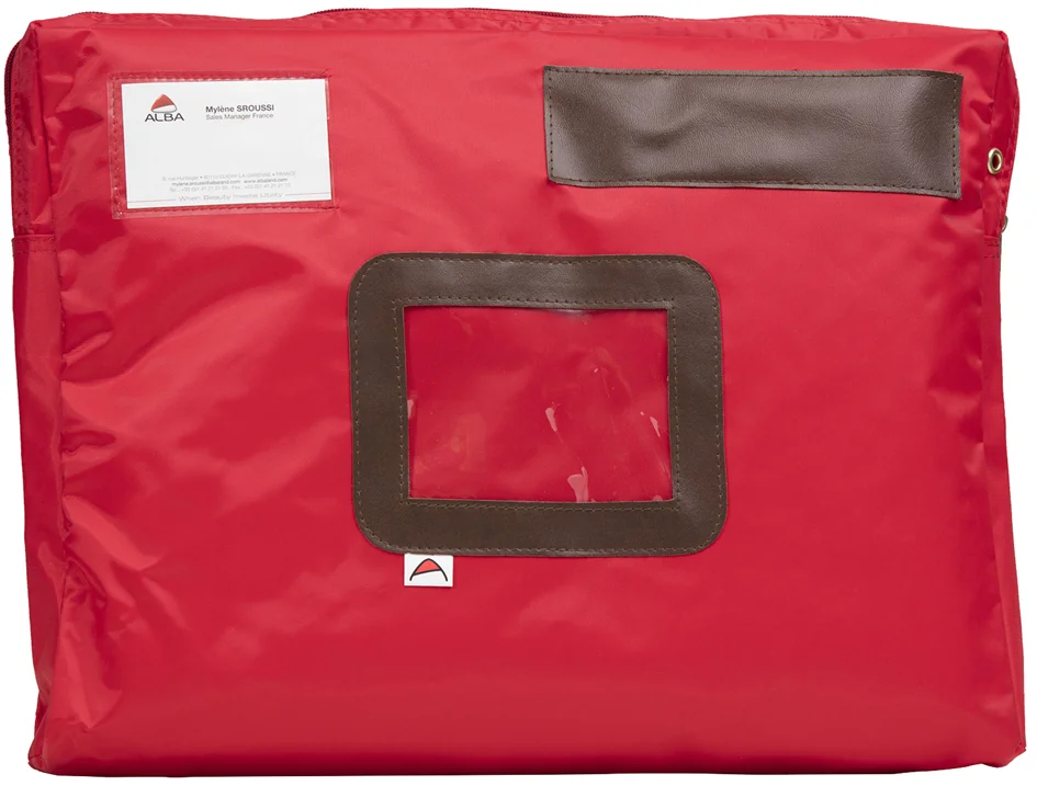 ALBA Sac navette 'POCSOU R' avec soufflet, polyester, rouge