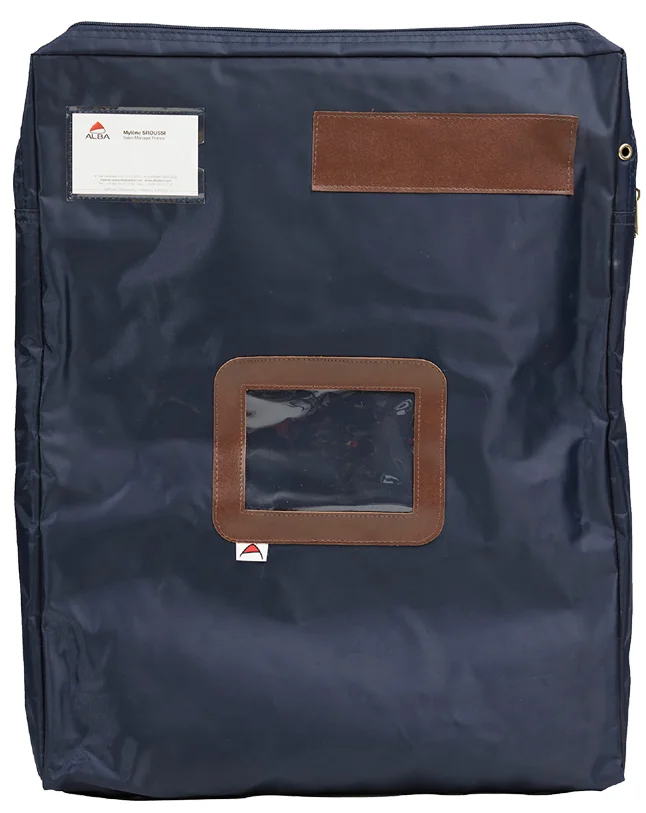 ALBA Sac navette 'POCSOUGMB' avec soufflet, polyester, bleu