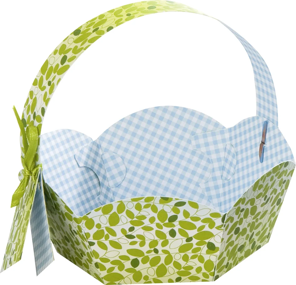 folia Panier pour cadeaux en carton imprimé, diamètre 115 mm