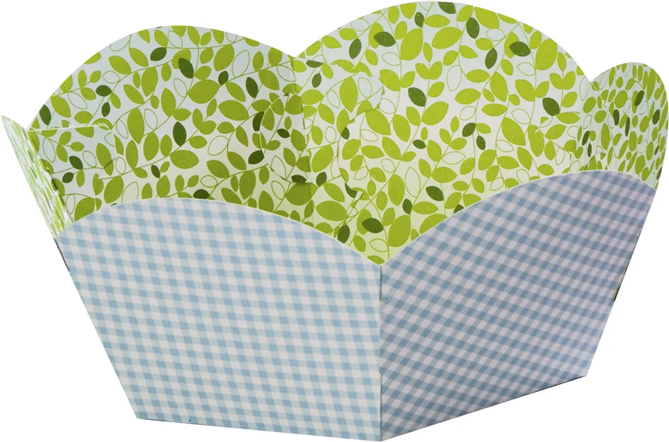 folia Panier pour cadeaux en carton imprimé, diamètre 145 mm