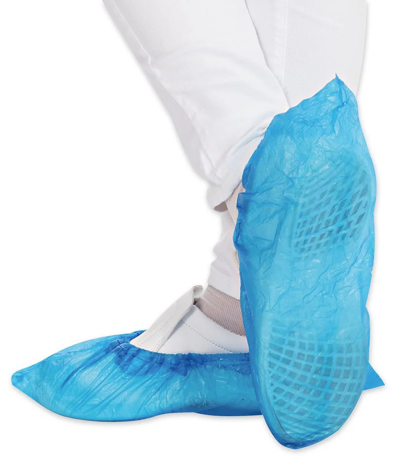 HYGOSTAR Surchaussure en CPE, longueur: 410 mm, bleu