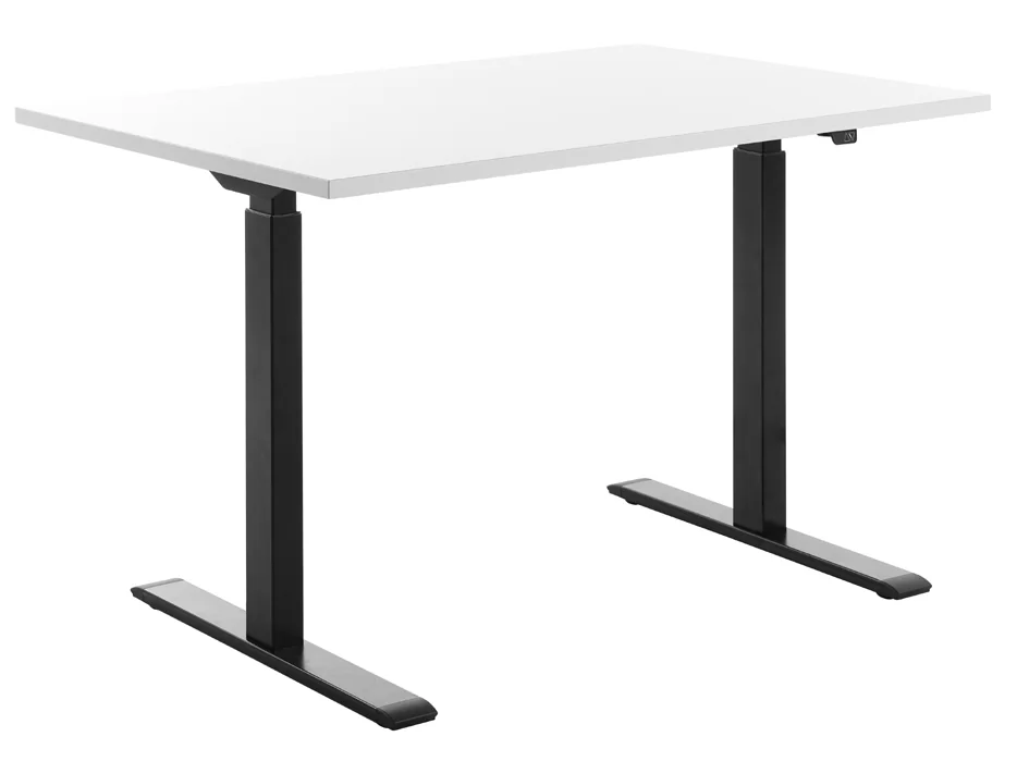 Topstar Bureau réglable en hauteur, (L)1.600 mm, noir/blanc Grand Paris Fournitures Topstar Bureau réglable en hauteur, (L)1.600 mm, noir/blanc – Image 4
