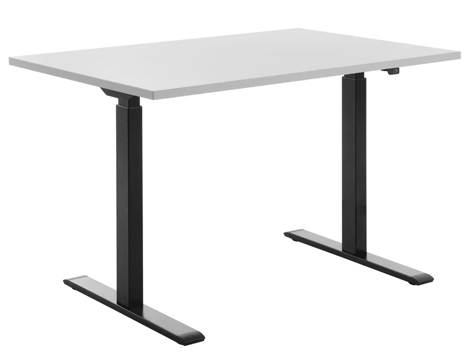 Topstar Bureau réglable en hauteur, (L)1.600 mm, noir/gris Grand Paris Fournitures Topstar Bureau réglable en hauteur, (L)1.600 mm, noir/gris – Image 3