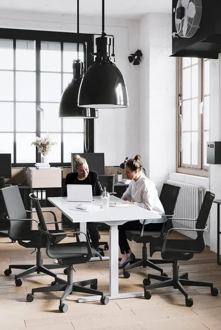 Topstar Bureau réglable en hauteur, (L)1.800 mm, blanc/blanc Grand Paris Fournitures Topstar Bureau réglable en hauteur, (L)1.800 mm, blanc/blanc – Image 2