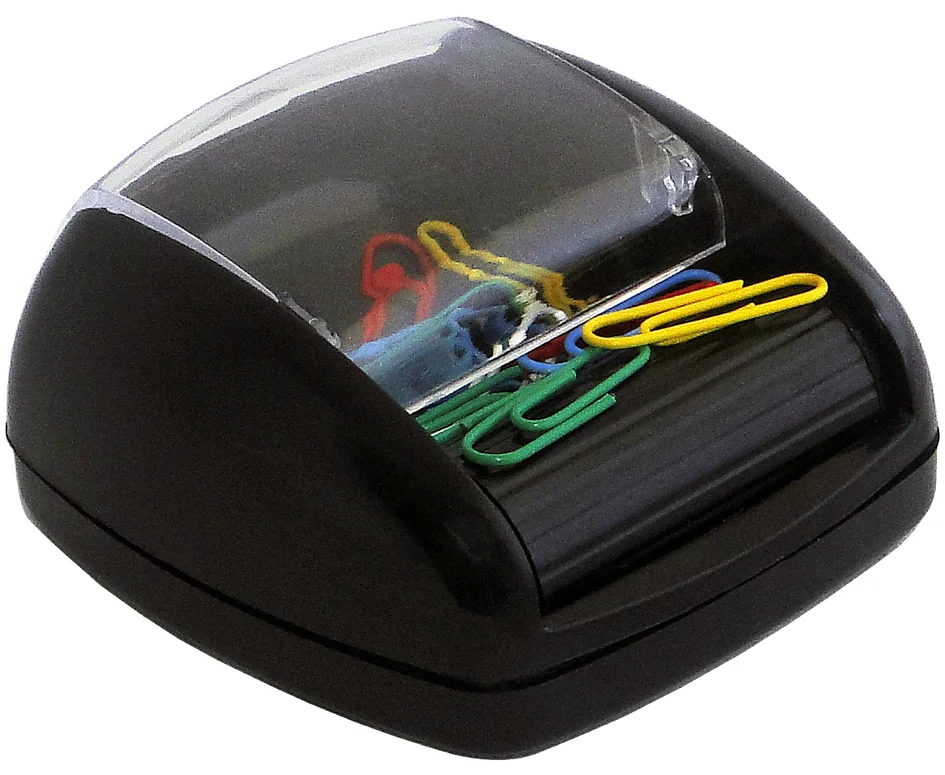 pavo Distributeur de trombones sur roulette magnétique, noir