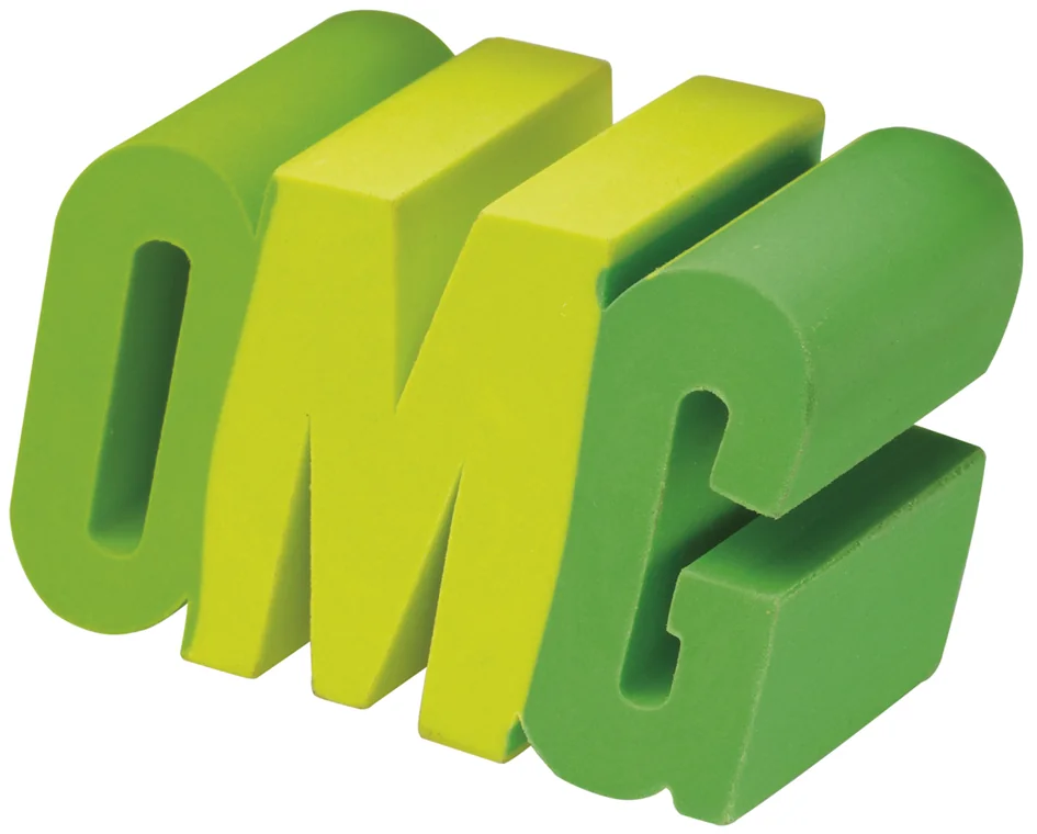 WESTCOTT Gomme en plastique OMG, vert
