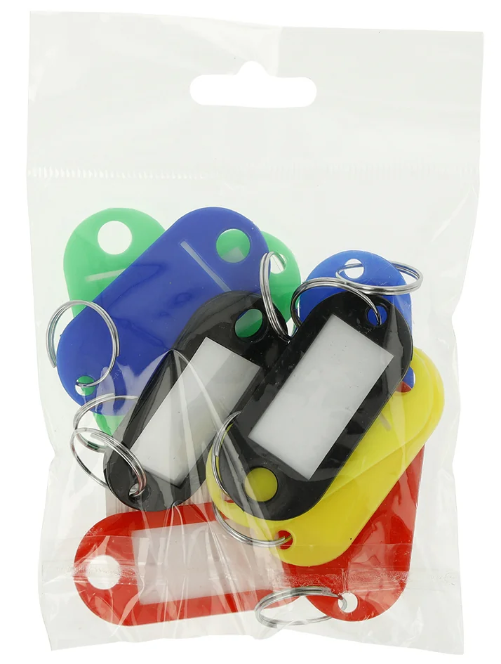 WESTCOTT Porte-clé avec anneau, pack de 10, assorti