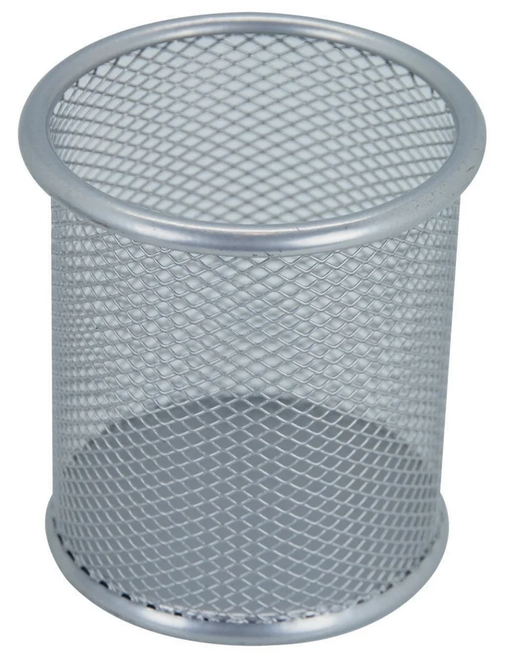 WESTCOTT Pot à crayons, en fils métalliques, argent