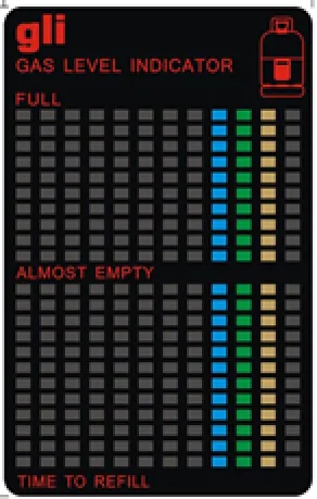 IWH Jauge de niveau de gaz pour bouteille de propane