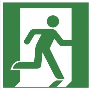 EXACOMPTA Plaque de signalisation 'Flèche vers la droite'