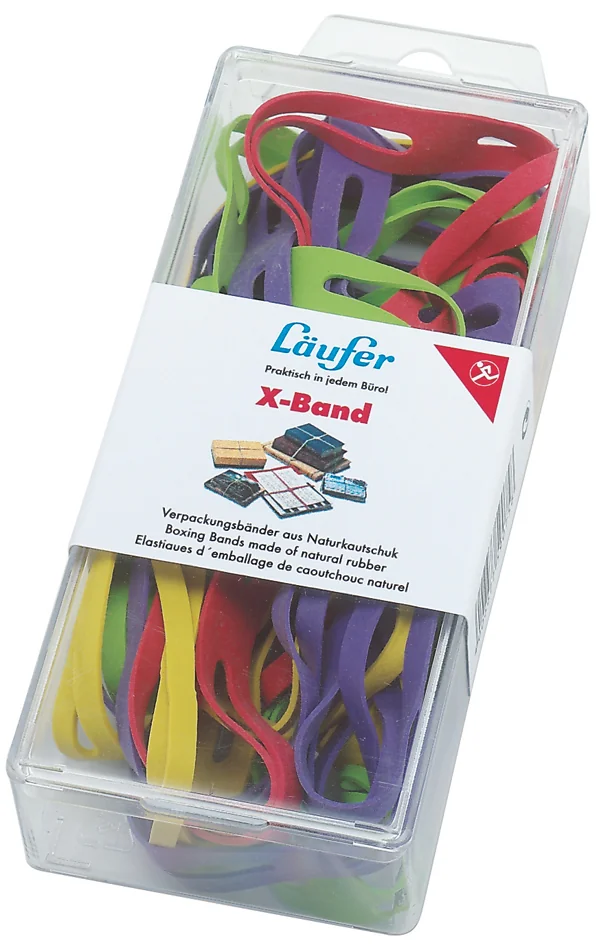 Läufer Elastiques en X dans une boîte - 30 g, 150 x 11 mm,