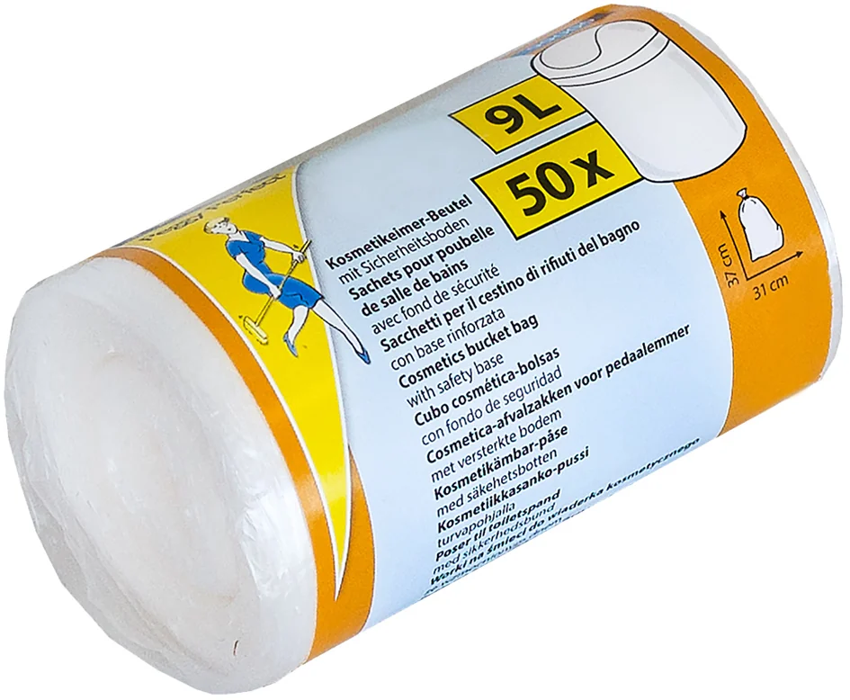 Peggy Perfect Sac poubelle HDPE, 9 - 15 l, transparent