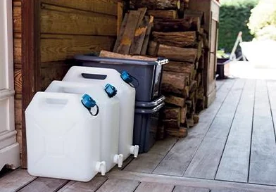 EDA Jerrican alimentaire Extra Fort, 10 litres, blanc