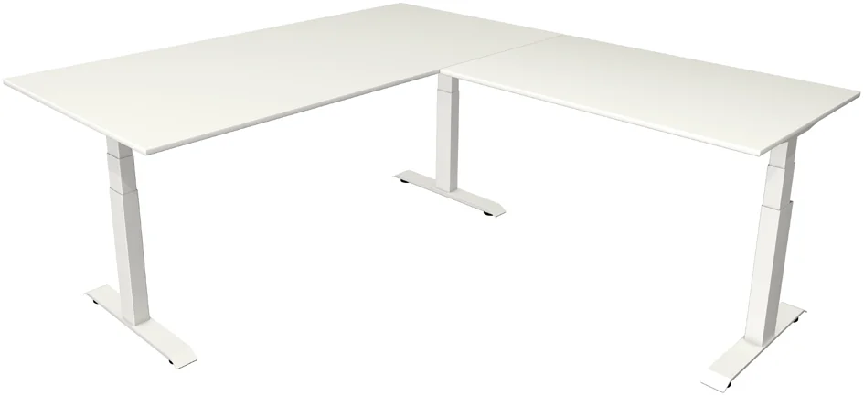 kerkmann Bureau réglable en hauteur Move 4 avec extension Grand Paris Fournitures kerkmann Bureau réglable en hauteur Move 4 avec extension – Image 4