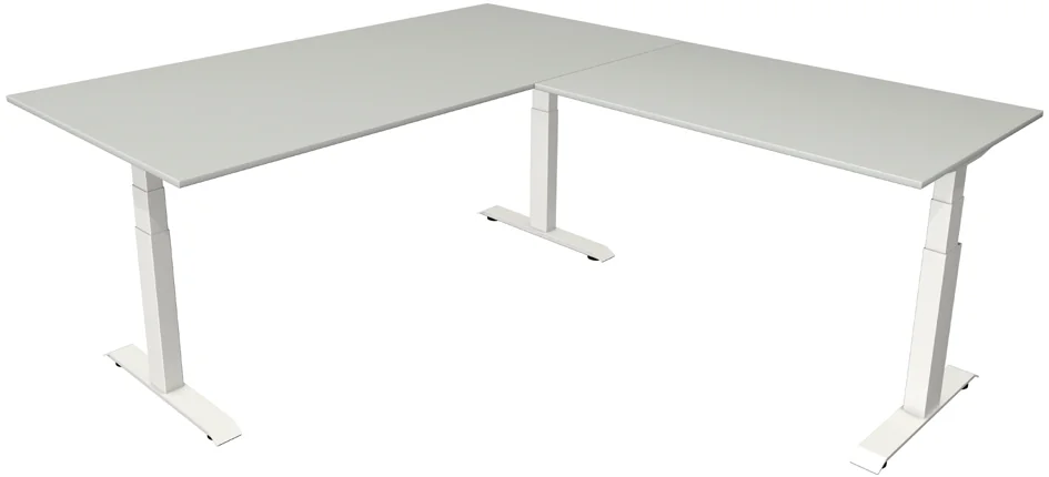 kerkmann Bureau réglable en hauteur Move 4 avec extension Grand Paris Fournitures kerkmann Bureau réglable en hauteur Move 4 avec extension – Image 5
