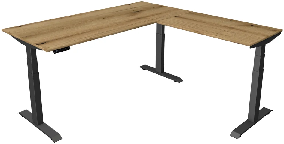 kerkmann Bureau réglable en hauteur Move 4 avec extension Grand Paris Fournitures kerkmann Bureau réglable en hauteur Move 4 avec extension – Image 3