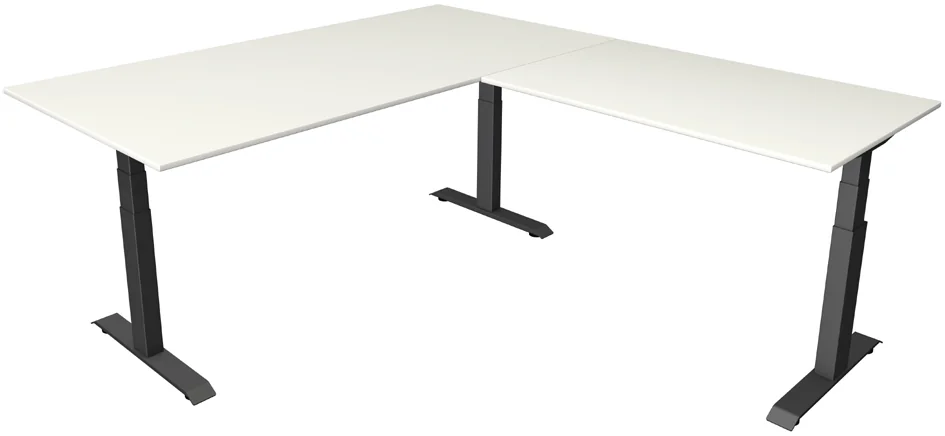 kerkmann Bureau réglable en hauteur Move 4 avec extension Grand Paris Fournitures kerkmann Bureau réglable en hauteur Move 4 avec extension – Image 4