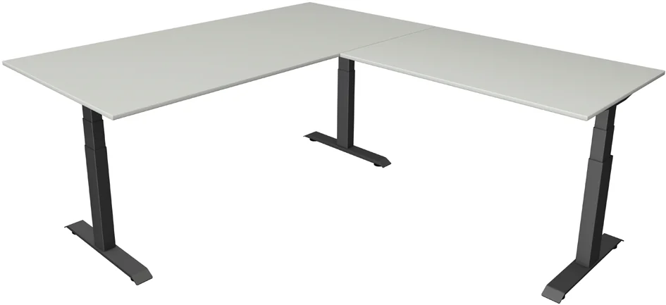 kerkmann Bureau réglable en hauteur Move 4 avec extension Grand Paris Fournitures kerkmann Bureau réglable en hauteur Move 4 avec extension – Image 5