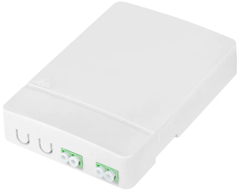 DIGITUS Boîtier FTTH, 2x LC/APC DX femelle, blanc