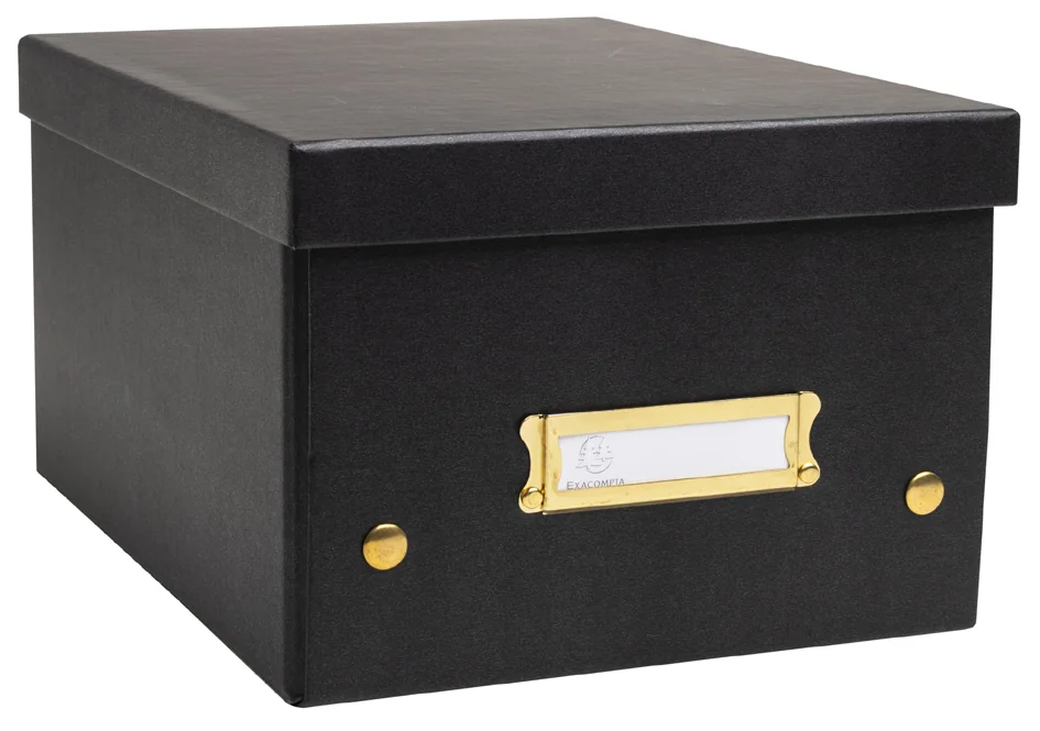 EXACOMPTA Boîte de rangement Neo Deco, A5+, noir