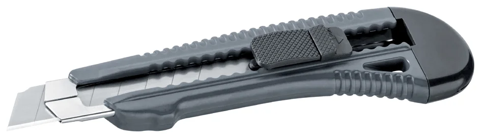 WESTEX Cutter, plastique, lame: 18 mm, gris