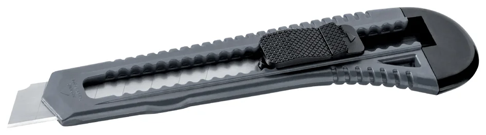 WESTEX Cutter, plastique, lame: 18 mm, gris