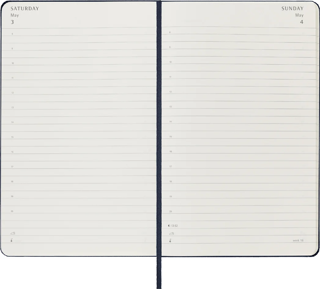 MOLESKINE Agenda de poche 2026, journalier, P/A6, bleu