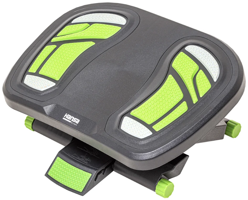 Hansa Repose-pieds Footness 'Comfort DUO', noir/vert Grand Paris Fournitures Hansa Repose-pieds Footness 'Comfort DUO', noir/vert – Image 3