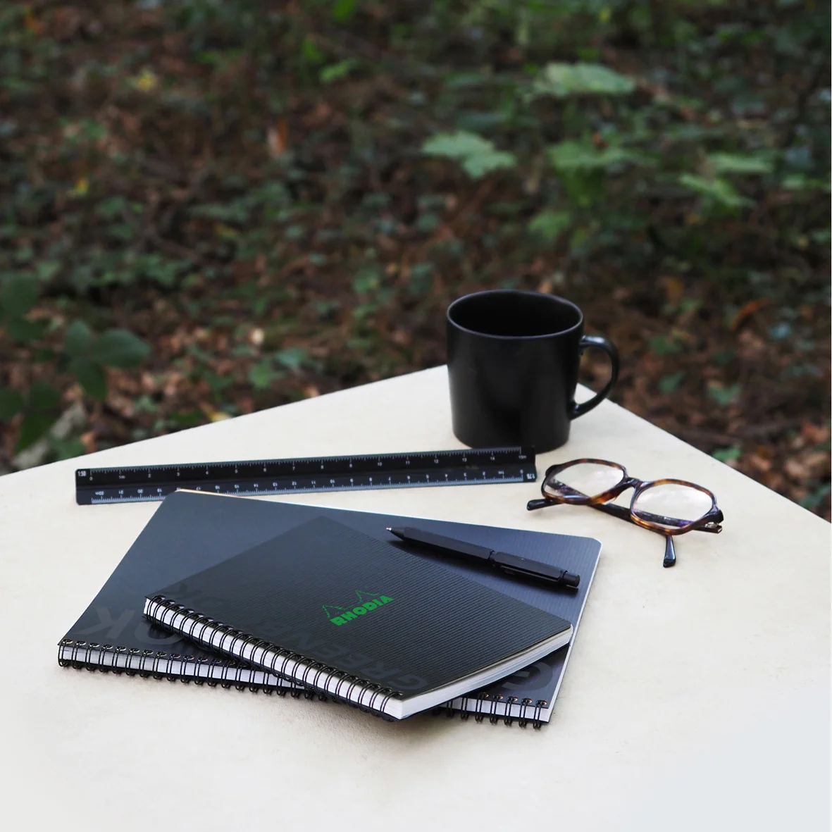 RHODIA Cahier à spirale GREENBOOK, A5+, quadrillé, noir Grand Paris Fournitures RHODIA Cahier à spirale GREENBOOK, A5+, quadrillé, noir – Image 3