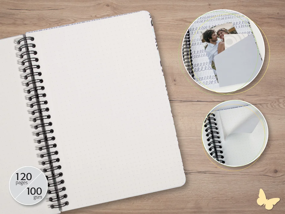 sigel Carnet de notes Jolie Inspire 'Heavenly Leaves', A5 Grand Paris Fournitures sigel Carnet de notes Jolie Inspire 'Heavenly Leaves', A5 – Image 2