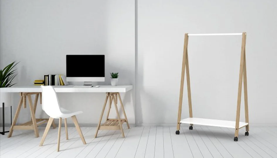 ALBA Vestiaire 'SLEEK', mobile, (H)1.490 mm, bois / blanc Grand Paris Fournitures ALBA Vestiaire 'SLEEK', mobile, (H)1.490 mm, bois / blanc – Image 6