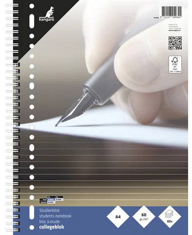 kangaro Cahier, A4, quadrillé, 160 pages