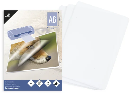 kangaro Pochette de plastification, A6, 250 microns