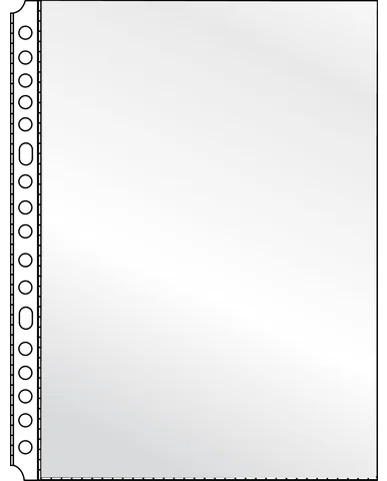 kangaro Pochette perforée, A5, PP, 0,12 mm, transparent