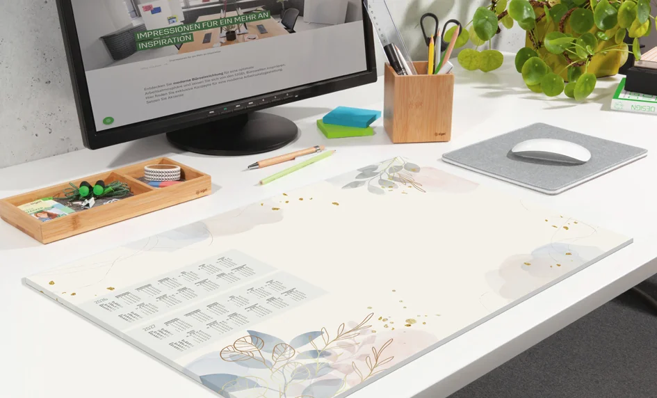 sigel Sous-main bloc papier 'Pastel garden', 595 x 410 mm