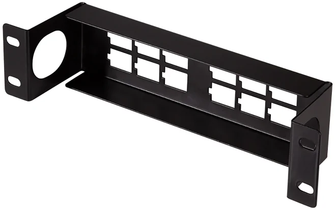 LogiLink Panneau de brassage Keystone 10', 12 ports, noir