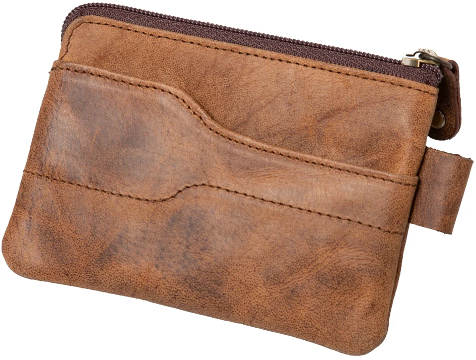 Alassio Étui pour clés, en cuir, marron