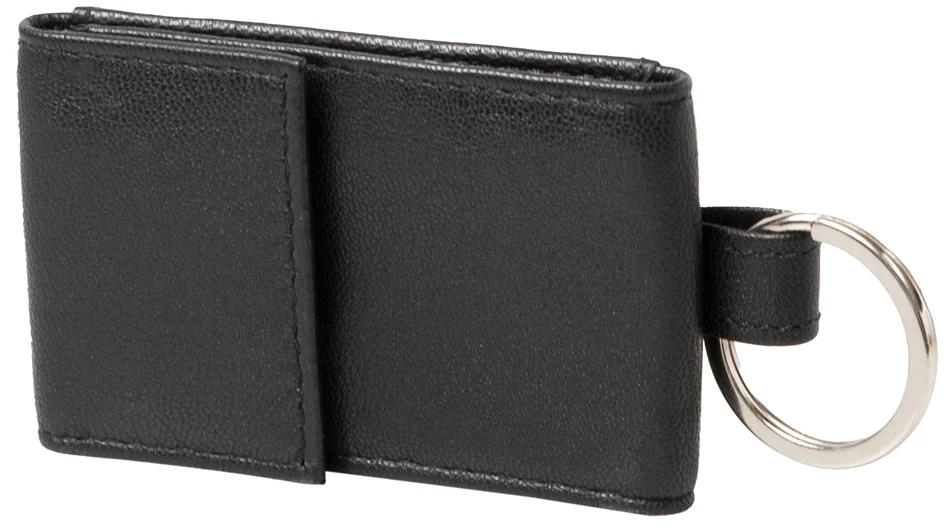 Alassio Mini porte-monnaie avec ornement métallique, noir