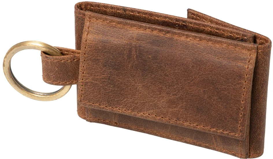 Alassio Mini porte-monnaie, en cuir, marron
