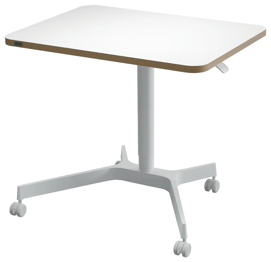 LEITZ Bureau assis-debout Ergo Compact, avec roulettes,blanc