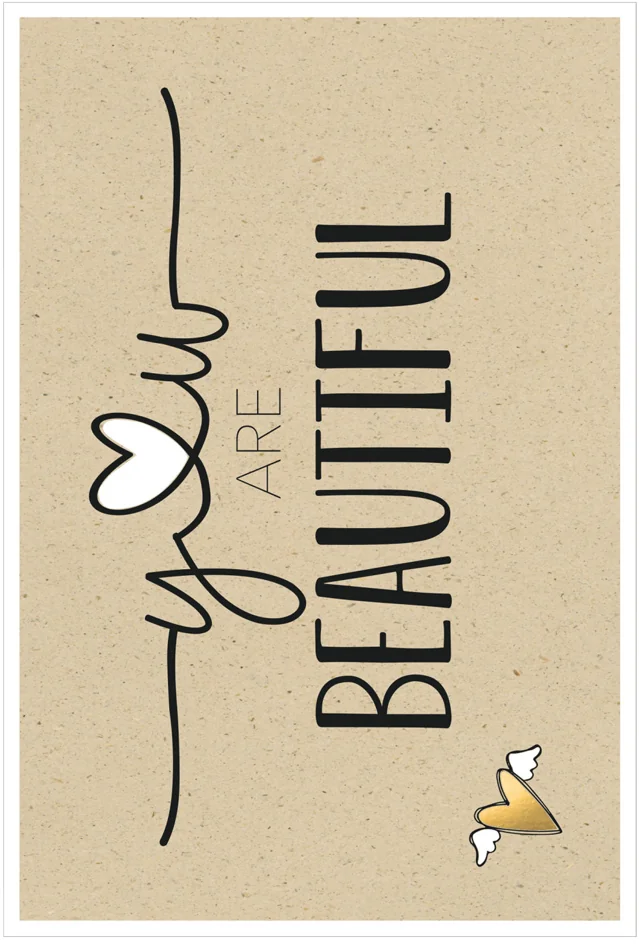 SUSY CARD Carte de voeux Bee yourself 'Petit coeur'