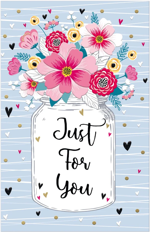 SUSY CARD Carte de voeux Goldelicious 'Just for You'